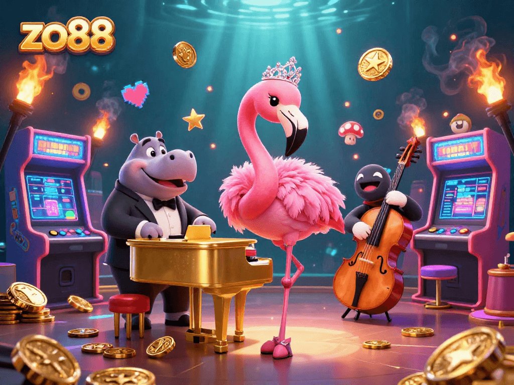 Experience excitement at zo88 with lively casino characters and vibrant game elements.