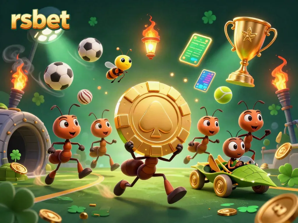 Experience thrilling online gambling with rsbet featuring a heist of ants and dynamic sports elements.