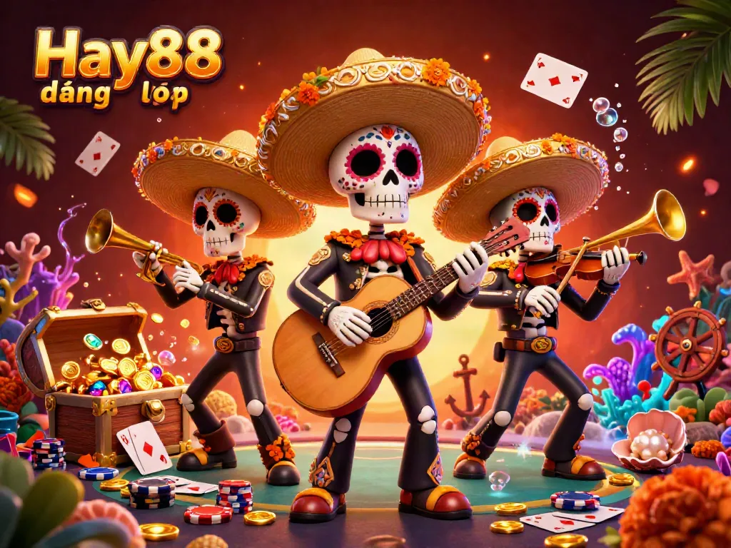 Experience the excitement of Hay88 đăng nhập with vibrant casino mariachi imagery and gaming elements.